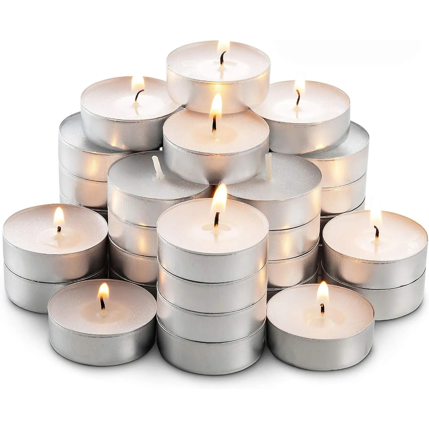 Tealight 양초 화이트 천연 크리스마스 가방 팜 발렌타인 캔들 세트 할로윈 수제 웨딩 부활절 OEM