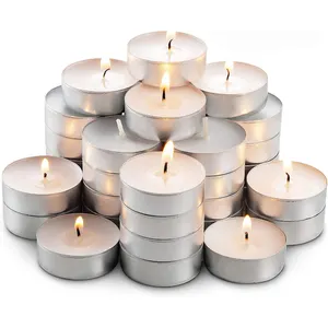 Tealight Candles White Natural Christmas Bags Palm Valentine Candle Set Halloween Handmade Wedding Easter OEM