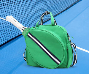 Sac de tennis en tissu imperméable de qualité supérieure, sac de transport original pour raquette de tennis, étui pour raquette de pickleball, convient à 2 raquettes - Product Image 4