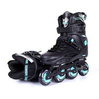 Patins à roulettes en ligne personnalisés à 4 roues pour adultes, niveau professionnel, chaussures de freestyle avec matériaux PU, aluminium et EVA
