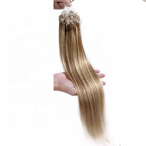 Tóc Người Vòng Nano Siêu Nhỏ Nhà Máy Tóc Nối Sợi NGANG HẠT Siêu Nhỏ Màu Dương Cầm Tóc Nối Vòng Vi Sóng Remy - Product Image 6