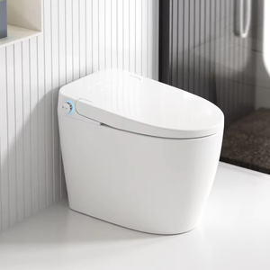 <span class=keywords><strong>WC</strong></span> intelligent moderne à poser au sol, cuvette en céramique, bidet électrique, chasse d'eau automatique par capteur, siège chauffant, télécommande, séchoir - Product Image 1