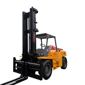 Montacargas TCM usado de 10 toneladas, de segunda mano, con mástil de 6, 7 y 8 metros de altura, motor diésel, en oferta. - Product Image 1