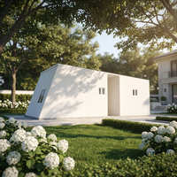 Casa Prefabricada Portátil Expandible en Forma de A, Diseño Ecológico con Energía Solar para Vivienda de Emergencia, Gimnasio, Supermercado, Baño
