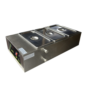 Máquina Eléctrica Comercial <span class=keywords><strong>de</strong></span> Triple Tanque para Derretir Chocolate, para Preparar Salsas <span class=keywords><strong>de</strong></span> Chocolate y <span class=keywords><strong>Fondue</strong></span> - Product Image 3