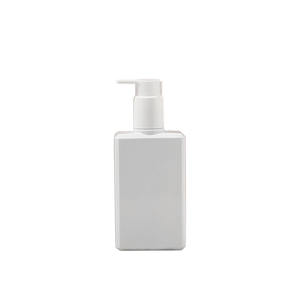 Haute qualité 200ml Pet blanc pour clair <span class=keywords><strong>vide</strong></span> en plastique carré shampooing distributeur bouteille pompe pour corps lavage Lotion huile pour le visage - Product Image 1