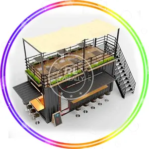 Pabrik kontainer mewah Modular bergerak mikro Transport rumah portabel 2 Kamar Tidur wadah ruang tamu ruang makan