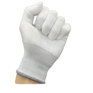 Venta al por mayor de fábrica Guantes de punto de poliéster blanco Protección laboral Guantes de algodón blanco Guante de seguridad laboral de algodón - Product Image 2
