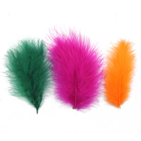 Fluffy Marabou Türkei Feder Bulk DIY Craft Haar Kostüm Angeln Zubehör Fliegen binden Material Traum Dekor-Bunte Bulk-Partys