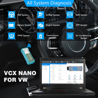 VXDIAG VCX NANO NX100 OBD2 Scanner Alat Diagnostik Profesional untuk VW Mendukung ODIS J2534 ECU Perangkat Pemrograman dan Pengkodean Online