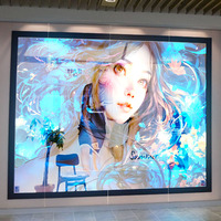 Pantalla LED Transparente Flexible con Ventana Enrollable para Exhibición de Animación en Centros Comerciales, Mejor Precio