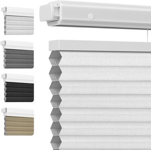 Persianas Celulares Motorizadas Inalámbricas, Persianas Inteligentes Eléctricas Tipo Panal con Control Remoto, Tela Opaca o con Filtro de Luz - Product Image 1