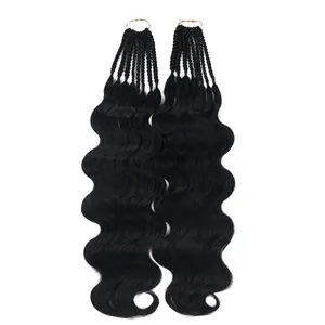 Goddess Faux Locs body wave Box Braid Crochet Hair Braids Twist Hair Braiding Hair Extension
