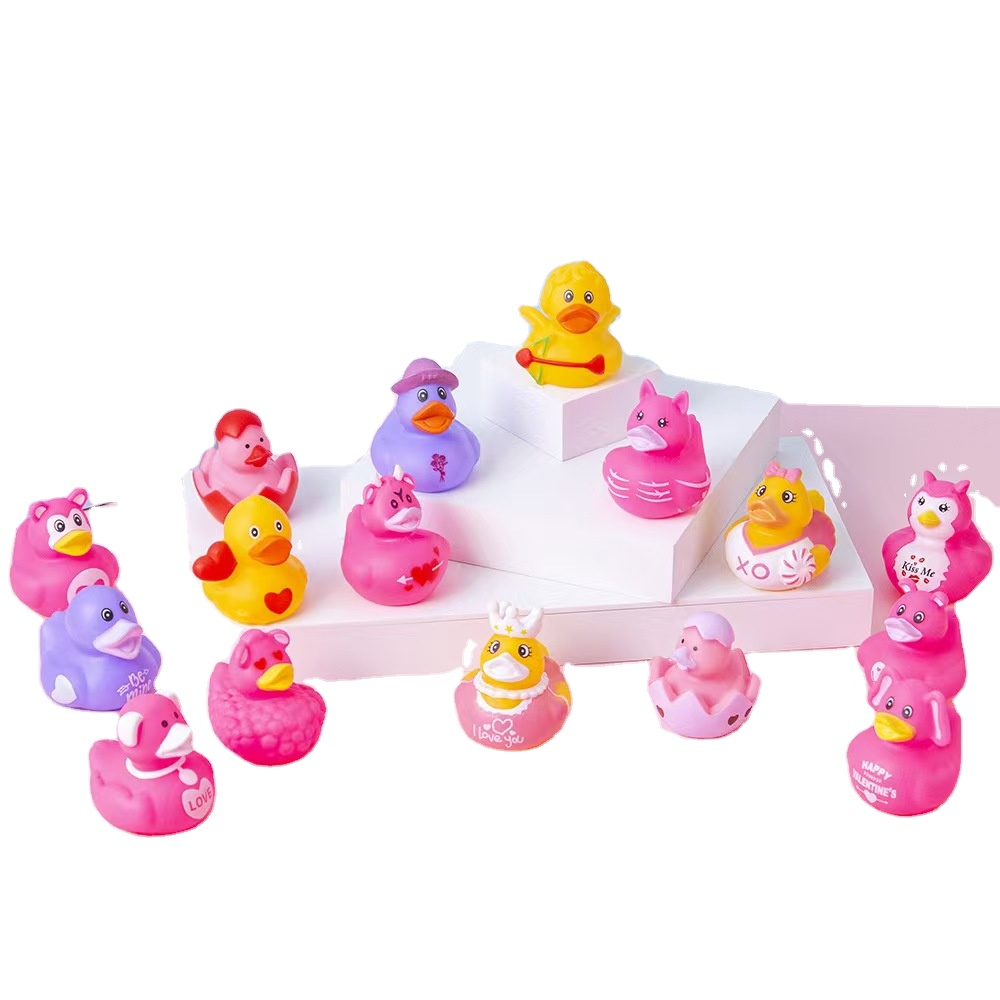 Pack De 12 Patitos De Baño Flamencos - Mini Juguetes De Vinilo Rosa, Para Baño, Piscina Y Decoración