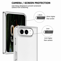 Funda Plegable con Purpurina para iPhone 18 Fold y iPhone 18 Ultra, Marco Elevado, Recortes Precisos, Doble Capa, Delgada y Resistente al Calor