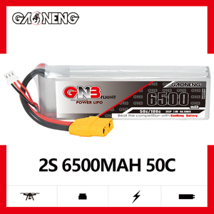GNB GAONENG 2S 6500mah 7.4V 50C 100C XT90 <b>RC</b> LiPo <b>Battery</b> Soft Pack Drone <b>Car</b> Boat Truck - Product Image 2