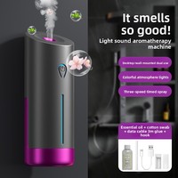 Diffuseur d'aromathérapie automatique à brume, alimenté par batterie, capacité 0,5-1L, fonctionnement silencieux, protection anti-brûlure à sec, coffret cadeau parfumé