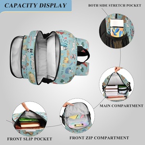 New Fashion Wholesale Large Capacity Custom Cartoon Anti Theft <b>Clear</b> Travel Hiking Computer <b>Backpack</b> - Product Image 4