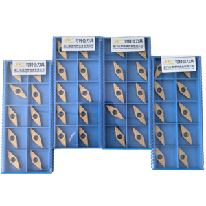 VBMT160408-GP GP1225 Inserts triangulaires en carbure de tungstène pour tournage et fraisage CNC, OEM HRC60, revêtement CVD/PVD, 16 mm - Product Image 1