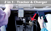 Localizador GPS para Vehículos Winnes TK818 4G con Cargador Inalámbrico para Encendedor de Cigarrillos y Seguimiento por Aplicación iOS y PC