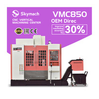 Centre d'usinage vertical CNC 5 axes VMC850 FANUC, haute précision, changement d'outil automatique Taïwan pour la fabrication de moules