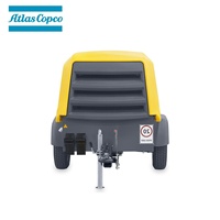 Compresseur d'air diesel Atlas Copco monté sur remorque, 7 bars, portable, pour marteau-piqueur - Offre Spéciale