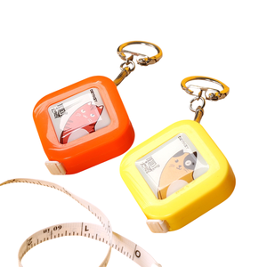 Vente en gros de mini ruban à mesurer souple portable de style dessin animé pour les mesures du corps des femmes, <span class=keywords><strong>règle</strong></span> de tailleur de couture en PVC flexible - Product Image 3