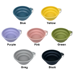 Özel logo Pet katlanır silikon kase açık kolay yıkanabilir katlanabilir köpek kase katlanabilir köpek kase - Product Image 4