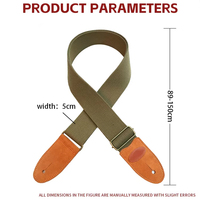 2548 Factory Custom Hot Sale Leather Guitar Strap Stringed Instruments Parts & Accessories