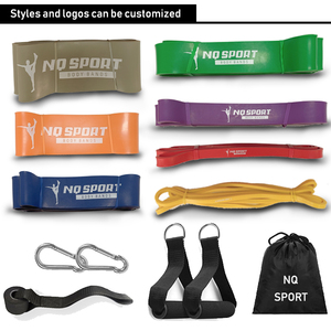 NQ SPORTS Factory Yoga Pull-ups Assisted Bands Ensemble de bandes de résistance <span class=keywords><strong>avec</strong></span> logo personnalisé <span class=keywords><strong>Bande</strong></span> élastique de <span class=keywords><strong>fitness</strong></span> de haute qualité - Product Image 5