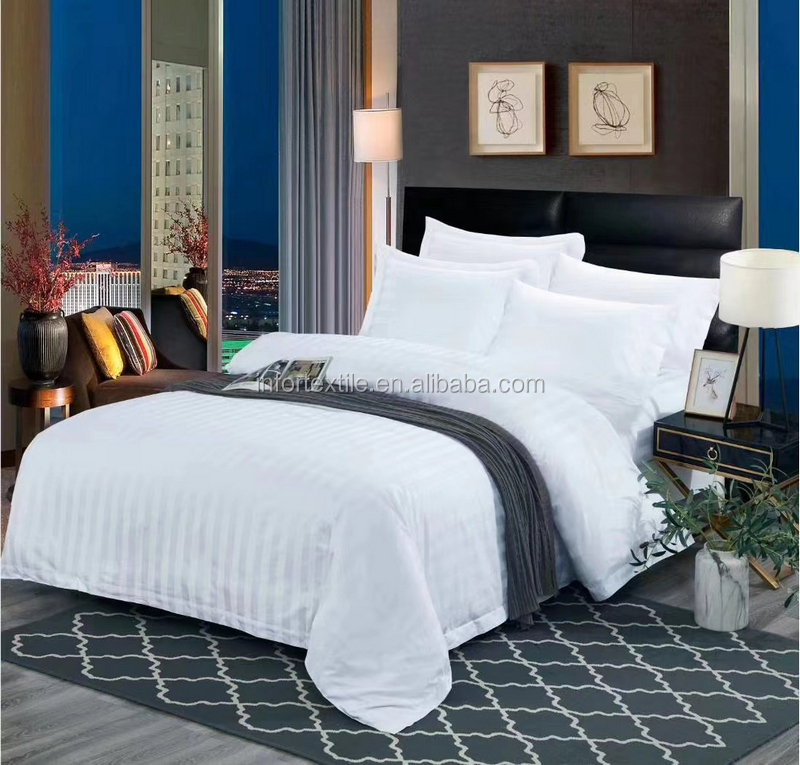 Роскошное хлопковое белое одеяло для отеля Комплект постельного белья