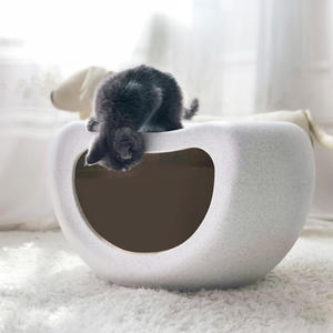 Beliebte kleine Hundehütte Teddy Nest Katzen haus Solid Pattern Pet Nest Hocker <span class=keywords><strong>Online</strong></span> für Katzen Kleine Hunde - Product Image 1