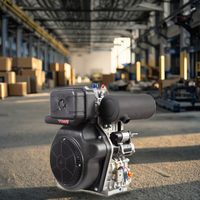 Générateur DC silencieux 5kW 10kW 4 temps avec démarrage automatique pour VE 48-72V 50Hz, prolongateur d'autonomie, essence/diesel, étanche, léger