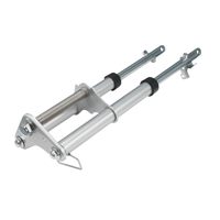 Kits de fourche avant CRF50 argentés avec colliers de serrage pour roues à tambour