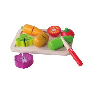 Meilleure vente Faire semblant <span class=keywords><strong>de</strong></span> jouer <span class=keywords><strong>Jouet</strong></span> en bois pour la cuisine, la nourriture et les légumes - Product Image 3