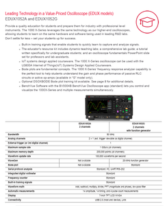Oscilloscope TTLTES Keysight DSOX1204A avec 4 canaux analogiques 70/100/200 MHz - Product Image 4