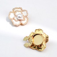 Boutons décoratifs en métal JINYU en gros avec strass pour chemises féminines - Boutons OEM durables, écologiques et sans nickel