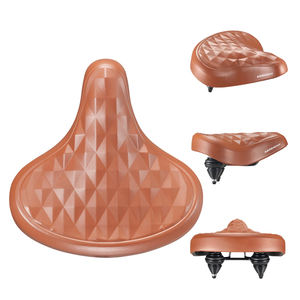 KEREACHY-<span class=keywords><strong>Selle</strong></span> <span class=keywords><strong>de</strong></span> vélo à double choc en mousse, coussin <span class=keywords><strong>de</strong></span> siège <span class=keywords><strong>de</strong></span> vélo confortable et Offre Spéciale pour hommes et femmes, <span class=keywords><strong>selle</strong></span> large marron imperméable - Product Image 1