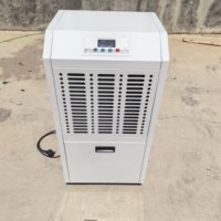 Deshumidificador Comercial Portátil Eléctrico de 138L, Gabinete Metálico, Ruedas, Construcción Resistente, Doble Voltaje