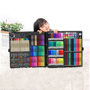 Bview Art Supplies 288Pcs pennarelli colorati pastello ad olio Big Deluxe Arts Drawing Set per bambini adolescenti adulti - Product Image 5