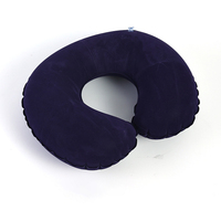Oreiller de cou en forme de U en gros et personnalisé pour les voyages, la voiture et le bureau-Oreiller gonflable en PVC pour le soutien du cou et le confort