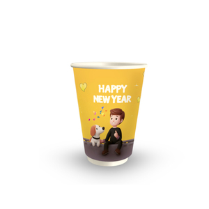 Gobelet en papier Riiqi Taiwan personnalisé, imprimé, 12 oz, à paroi simple, de qualité alimentaire, recyclable, avec revêtement PE, pour boissons chaudes (thé au lait, café) - Product Image 2