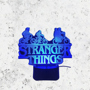 Escultura de Acrílico Personalizada, Colorida, de Plástico, de Doble Cara, para Mesa, con Sensor Táctil, Estilo Stranger Things - Product Image 3