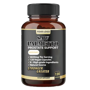 Complément de palmier nain en gros pour la santé masculine, fonction de la prostate, capsules de palmier nain pour la prostate, extrait de pilules, 120 capsules - Product Image 2