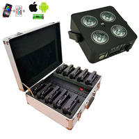 Contrôle DMX sans fil 4x18W RGBWA UV LED Par Uplights Battery Powered Stage Lights for DJs with Wifi App