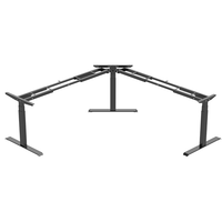 Bureau de direction moderne grand bureau d'ordinateur d'angle en forme de L