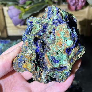 Cristallo grezzo naturale minerale di Azurite di alta qualità pietra grezza Malachite campione per la vendita - Product Image 3
