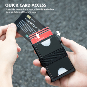 Porte-cartes intelligent antivol RFID, porte-cartes pour homme, portefeuille pop-up pour homme, porte-<span class=keywords><strong>carte</strong></span> d'identité, portefeuille fin pour homme - Product Image 2