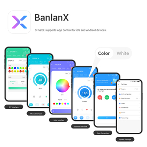 CE ROHS Compliant sp52be sp52ce DC5V-24V SPI RGB + W LED Strip Mini SPI điều khiển hỗ trợ BT Wi-Fi 2.4 Gam từ xa đám mây - Product Image 5