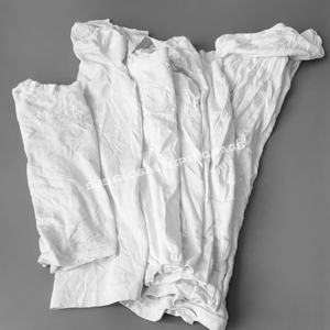 100% Cotton <b>Industrial</b> Workshop Cleaning Rags White T-Shirt Rags Waste RagsCloth Cut Pieces for <b>Wiping</b> - Product Image 1
